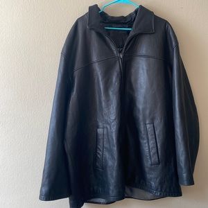 Roundtree & Yorke lamb skin leather jacket 3x